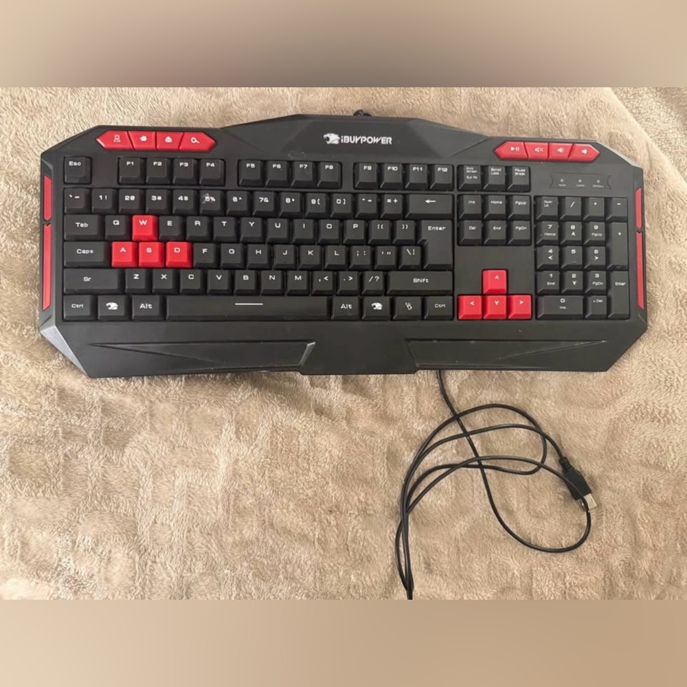 iBuyPower Black & Red Gaming Keyboard | $20